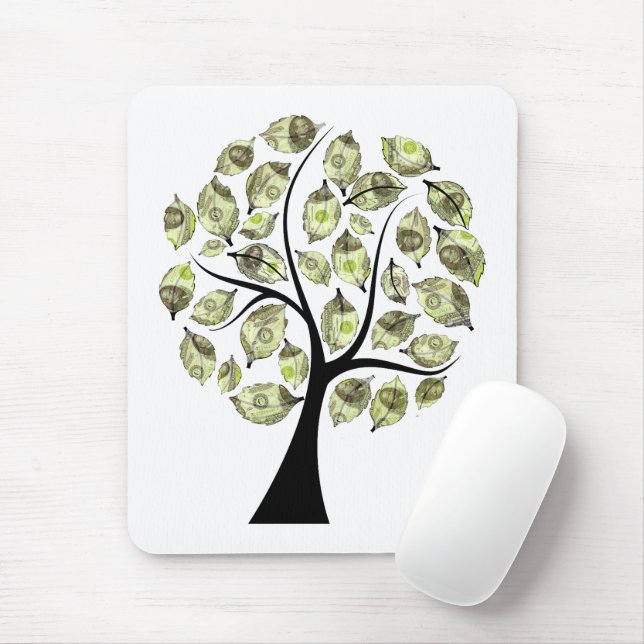 Money Tree  Mouse Mat (With Mouse)