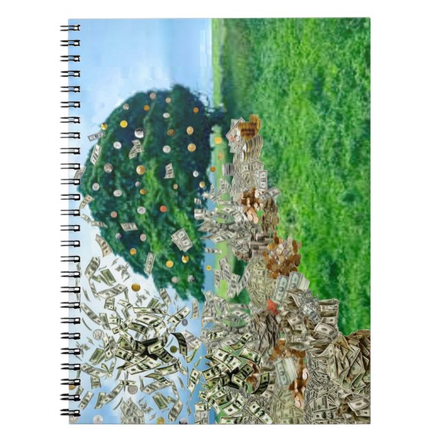 Money Tree Spiral Notebook (Front)