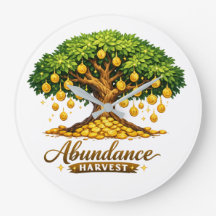 Money Tree Wall Clock Every Coin Has Roots