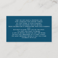 Money Tree/Wishing Well Invitation Insert