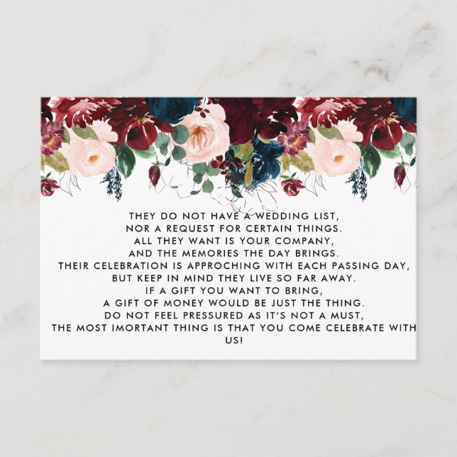 Money Tree/Wishing Well Invitation Insert (Front)