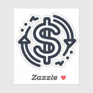 Money Vinyl Sticker - Dollar Sign Art Decal