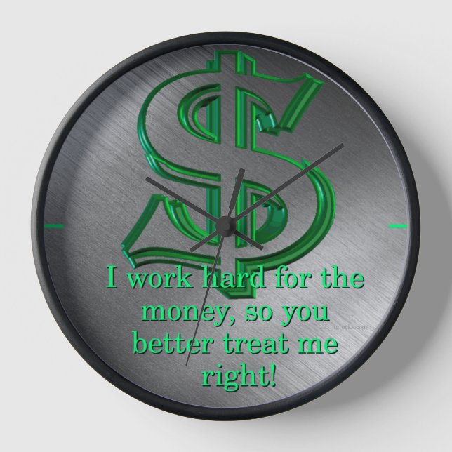 Money Wall Clock (Front)