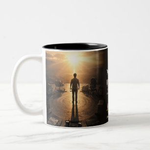Money Was Never the Real Problem Book Quote Two-Tone Coffee Mug