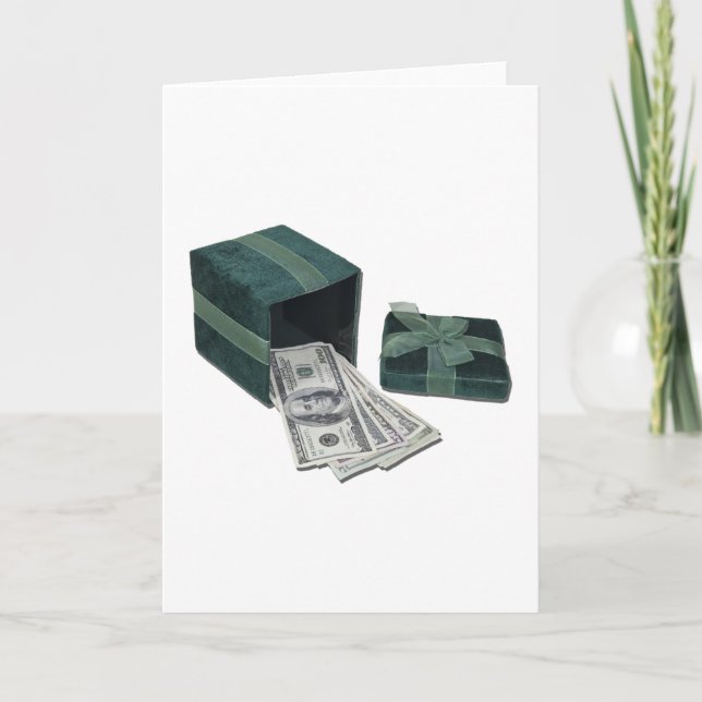 MoneyGreenGiftBox112611 Holiday Card (Front)