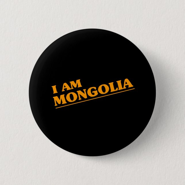 MONGOLIA 6 CM ROUND BADGE (Front)