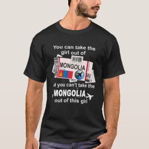 Mongolia Boarding Pass Mongolia Girl Mongolia T-Shirt