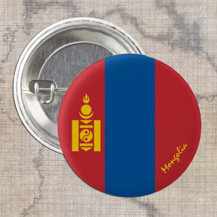 Mongolia button, patriotic Mongolian Flag fashion 3 Cm Round Badge
