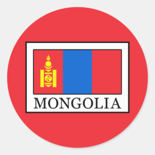 Mongolia Classic Round Sticker