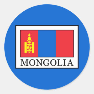 Mongolia Classic Round Sticker