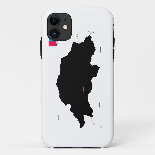 mongolia country political map flag Case-Mate iPhone case (Back)