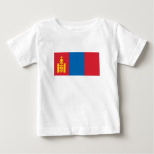 Mongolia Flag Baby T-Shirt