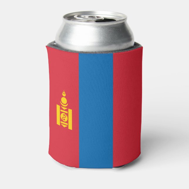 Mongolia Flag Can Cooler (Can Back)