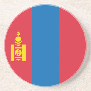 Mongolia flag coaster