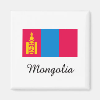Mongolia Flag Design Magnet