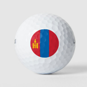 Mongolia Flag Golf Balls
