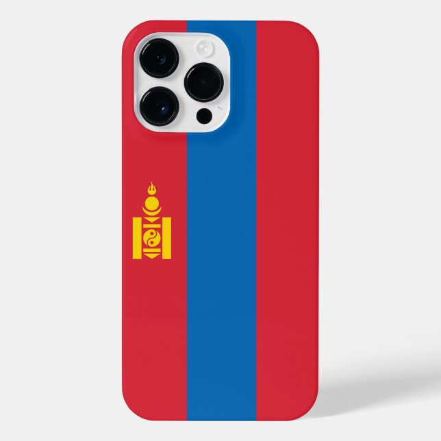 Mongolia flag iPhone case (Back)