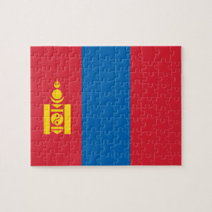Mongolia flag jigsaw puzzle