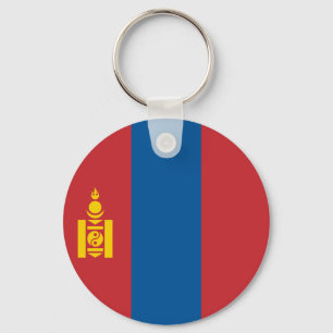 Mongolia Flag Key Ring