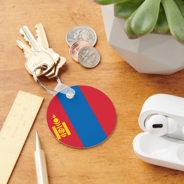 Mongolia flag key ring (Desk)