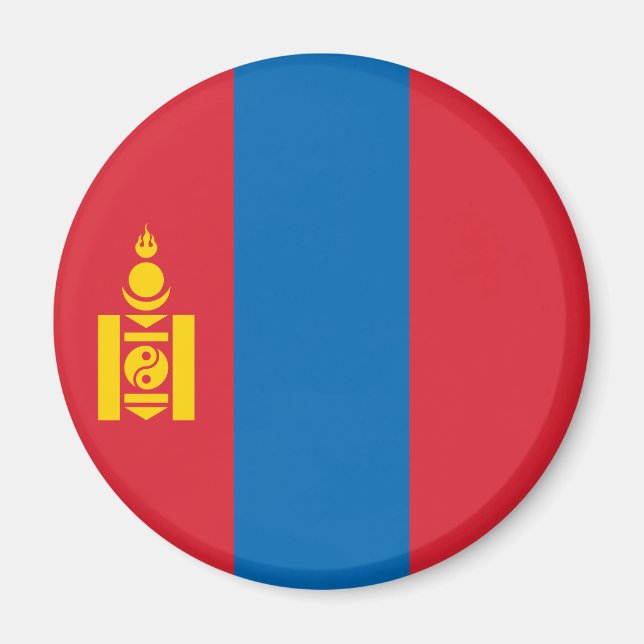 Mongolia Flag Magnet (Front)