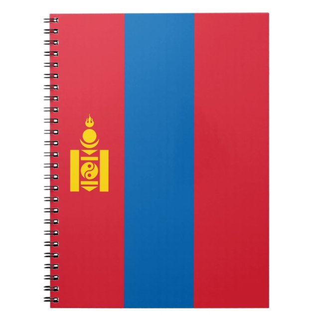 Mongolia flag notebook (Front)
