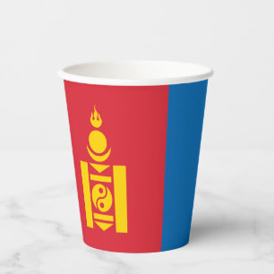 Mongolia Flag Paper Cups