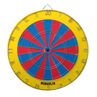 Mongolia Flag Patriot's Bullseye Dartboard