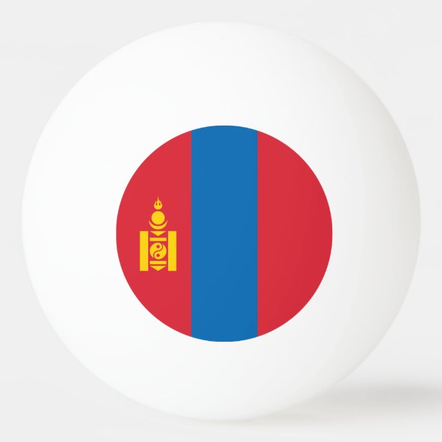 Mongolia Flag Ping Pong Ball (Front)