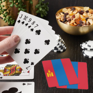 Mongolia flag playing cards