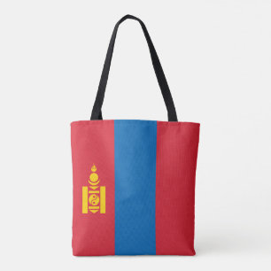 Mongolia Flag Tote Bag