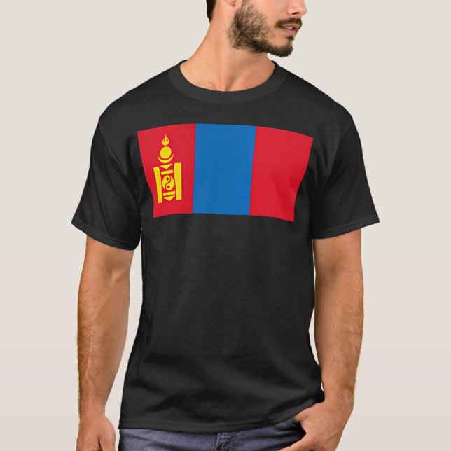 Mongolia Flag Ulaanbaatar Mongol T-Shirt (Front)