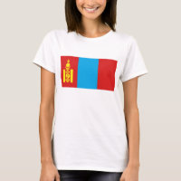 Mongolia Flag x Map T-Shirt