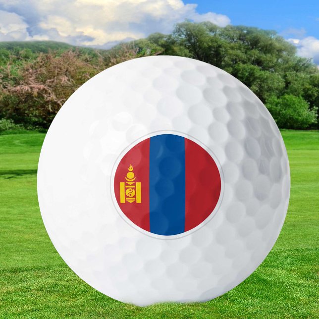 Mongolia Golf Balls, Mongolian Flag Patriots Balls (Creator Uploaded)