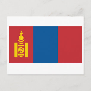 Mongolia (Mongolian) Flag Postcard