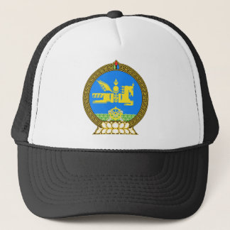 Mongolia Official Coat Of Arms Heraldry Symbol Trucker Hat