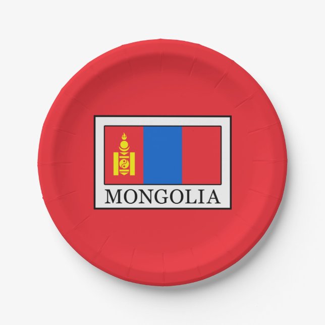 Mongolia Paper Plate (Front)