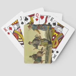 Mongolian Eight Flags soldiers from Ching's milita Playing Cards