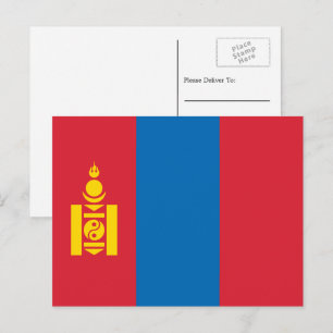 Mongolian Flag, Flag of Mongolia Postcard