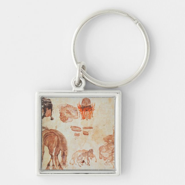 Mongolian nomadic camp, 15th century key ring (Front)