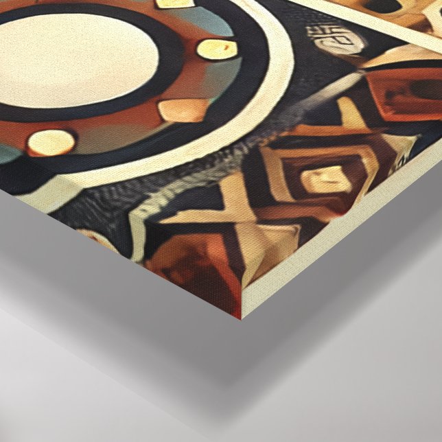 Mongolian style  canvas print (Corner(Bottom))