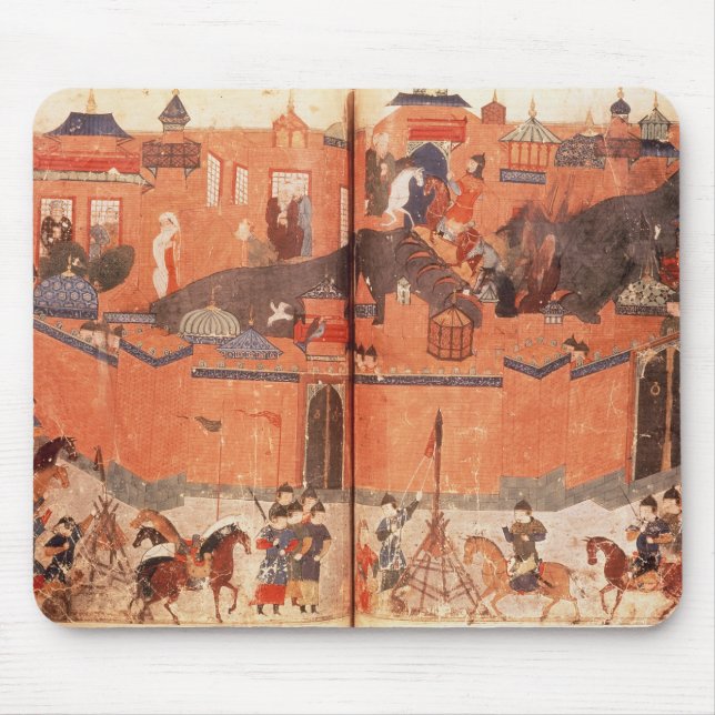 Mongols under the leadership of Hulagu Khan Mouse Mat (Front)