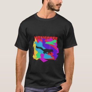 Mongoose Animal Mosaik Puzzle T-Shirt