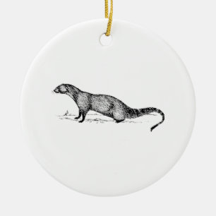 Mongoose Ceramic Tree Decoration