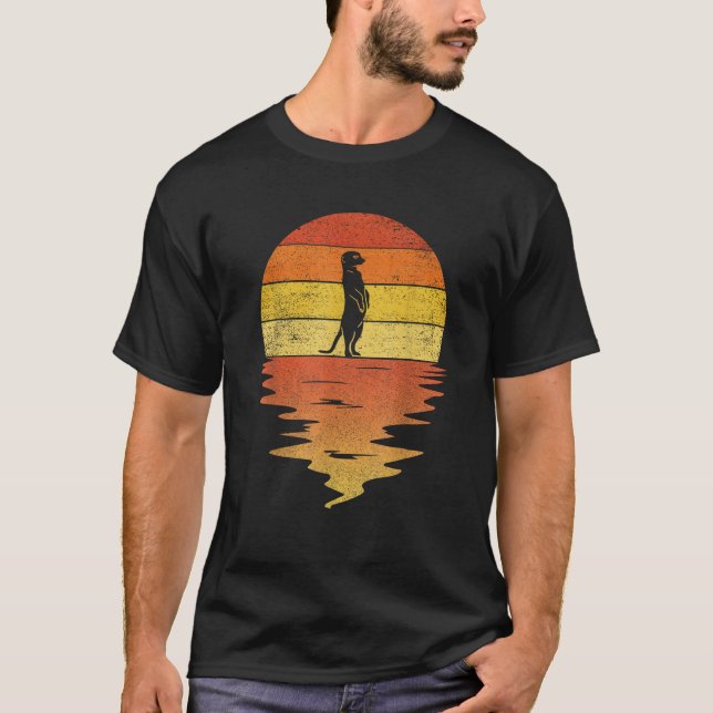 Mongoose retro sunset 70s vintage Mongoose  T-Shirt (Front)