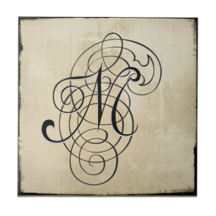 mongram 'M' tile