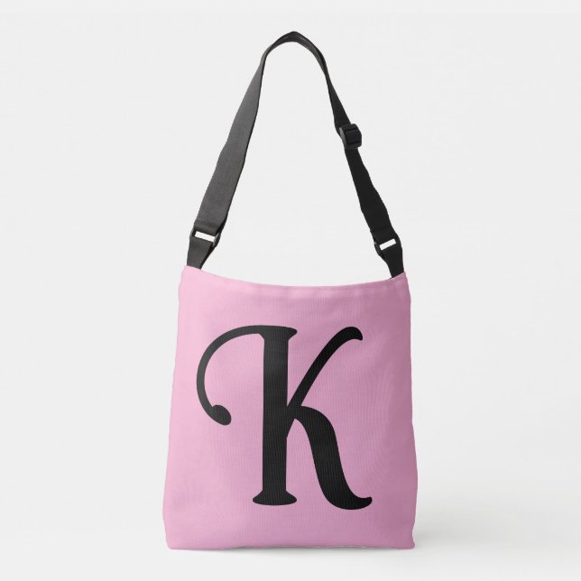 MONGRAM PINK CROSS BODY BAG CUSTOM TOTE (Front)