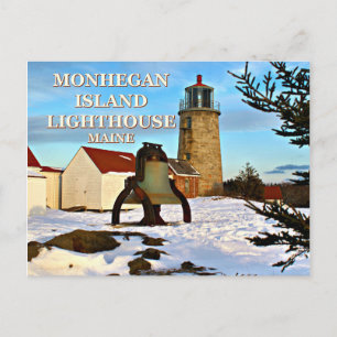 Monhegan Island Lighthouse, Maine Postcard