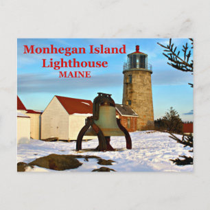 Monhegan Island Lighthouse, Maine Postcard