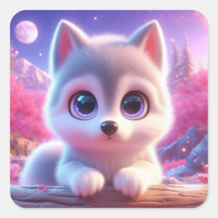 "Monica" Square Sticker